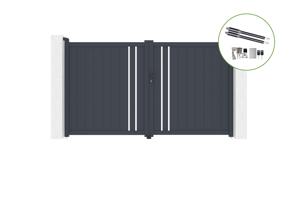 Draaipoort 3m GIONA H.180cm aluminium + RANGER B150 motorisering main_image