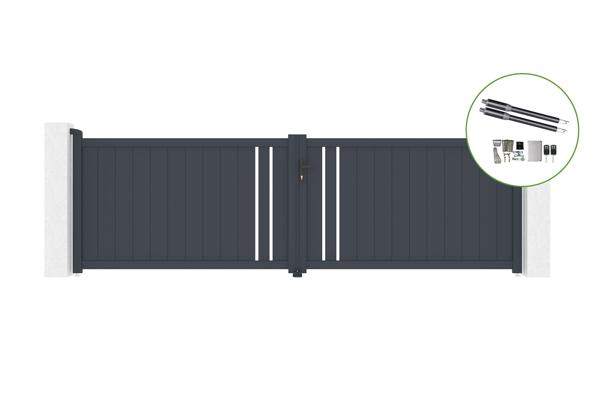 Kääntöportti 4m GIONA H.120cm alumiini + RANGER B150 moottorointi main image