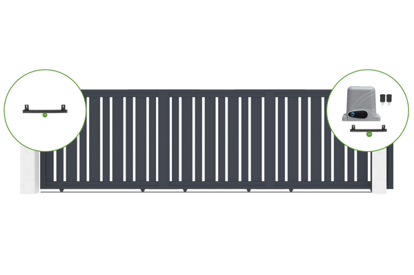 Sliding gate kit 5m VEYMONT H.140cm + motor RANGER C300 main image