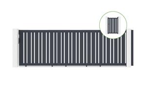 Schiebetor 5m VEYMONT H.160cm Aluminium + Tor VEYMONT H160 GRAU main_image
