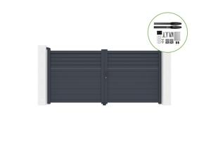 Puerta batiente exterior 3m CARPATIA Alt.140cm + Automatismo HICKER B200 main_image