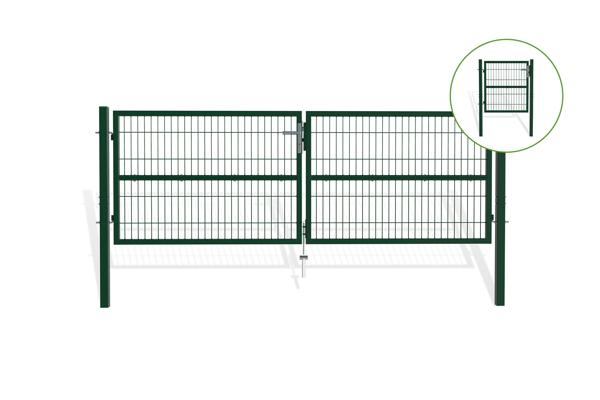 Mesh gate 3m RAZO H.100cm + side gate 1m RAZO H.100cm green main image