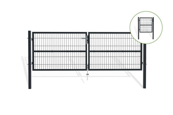 Mesh gate 3m RAZO H.100cm + side gate 1m RAZO H.100cm grey main image