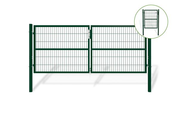 Mesh gate 3m RAZO H.120cm + side gate 1m RAZO H.120cm green main image