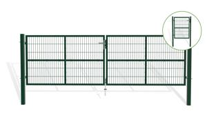 Cancello in rete RAZO da 4 m H.120 cm + Cancello RAZO da 1 m H.120 cm Verde main_image