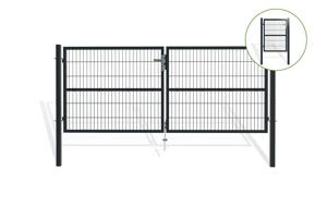 Mesh gate 3m RAZO H.120cm + side gate 1m RAZO H.120cm grey main_image