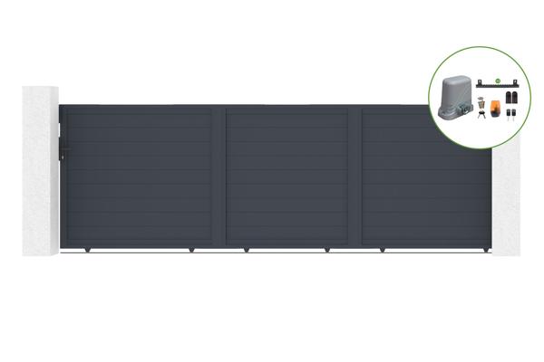 Sliding gate kit 5m motorized EIGER H.160cm + motor TANKER C600 main image
