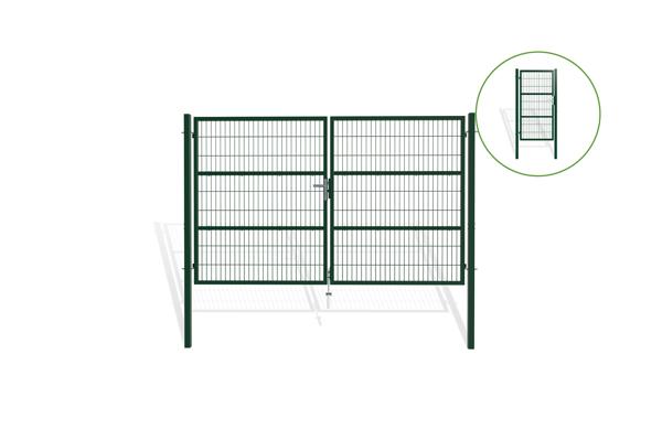 3m H.180cm RAZO gaaspoort + 1m RAZO H.180cm Groene poort main image