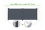 Verstellbares Drehtor Breite 3,5m EIGER H.140cm grau Aluminium thumbnail 1