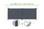 Portail battant ajustable en largeur 4m EIGER H.160cm alu gris thumbnail 1