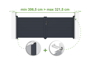 Portail battant ajustable en largeur 3m EIGER H.115cm alu gris thumbnail 1