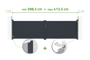 Portail battant ajustable en largeur 4m EIGER H.115cm alu gris thumbnail 1