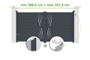 Portail battant ajustable en largeur 3m VELETA H.160cm alu gris thumbnail 1