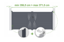 Portail battant ajustable en largeur 3,5m VELETA H.160cm alu gris thumbnail 1