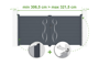Portail battant ajustable en largeur 3m LIFE H.140cm alu gris thumbnail 1