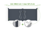Adjustable swing gate width 3m LIFE H.120cm gray aluminum thumbnail 1