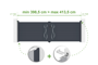 Adjustable swing gate in width 4m LIFE H.120cm gray aluminum thumbnail 1