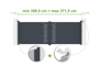 Portail battant ajustable en largeur 3,5m ARLBERG H.120cm alu gris thumbnail 1