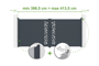 Adjustable swing gate width 4m SUNNY H.180cm gray aluminum thumbnail 1
