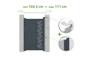 Portillon ajustable en largeur 1m ARLBERG H.160cm alu gris thumbnail 1