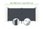 Portail battant ajustable en largeur 3m CARPATIA H.160cm alu gris thumbnail 1