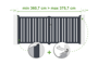 Verstellbares Drehtor Breite 3,5m VEYMONT H.160cm grau Aluminium thumbnail 1