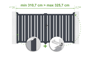 Adjustable swing gate width 3m VEYMONT H.160cm gray aluminum thumbnail 1