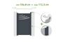 Cancello regolabile larghezza 1m HALTI H.160cm alluminio grigio thumbnail 1
