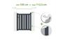 Adjustable gate width 1m VEYMONT H.120cm gray aluminum thumbnail 1