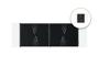 Portail battant acier 3m NALI VELETA H.120cm noir mat + Portillon H.120cm noir thumbnail 1