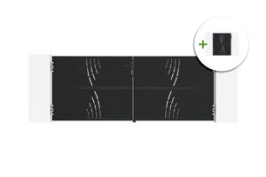 NALI VELETA 3m stalen draaipoort, 120cm hoog, zwart + 120cm hoge voetgangerspoort main_image