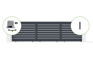 Vogel 6m sliding gate, 160cm high + 2 posts + Ranger C300 motor main_image