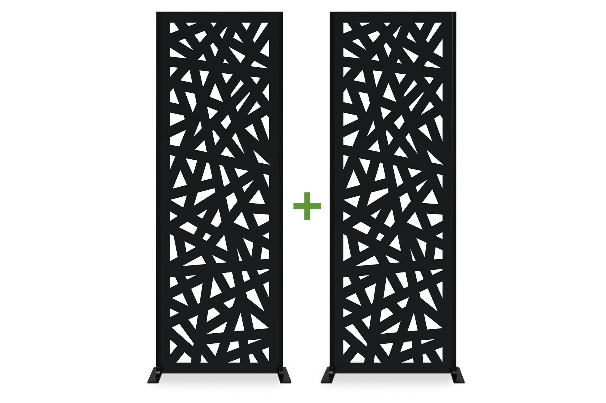 Set of 2 RUIVO decorative panels, 160cm high, with a full pattern 1