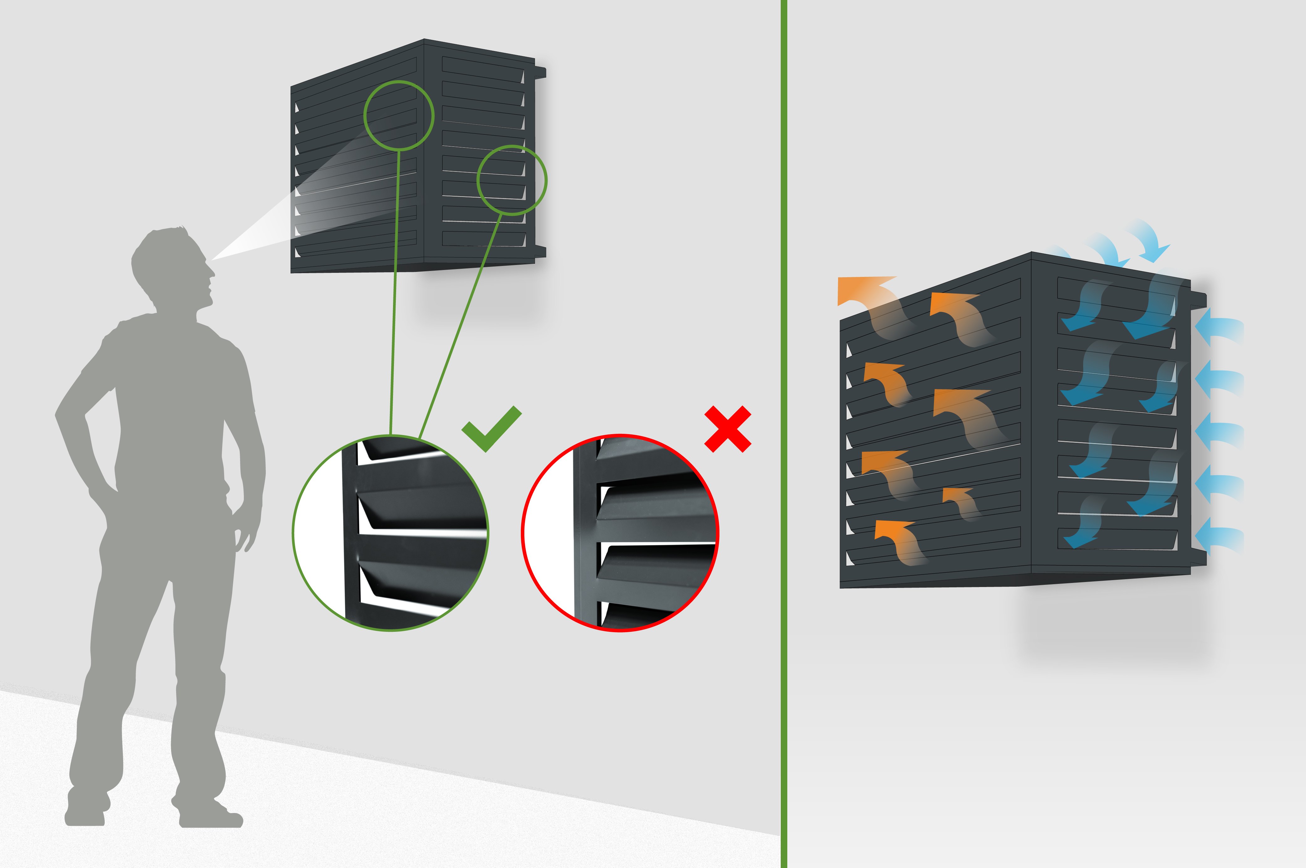Cache clim acier Amaro avec face inférieure – Taille M 9