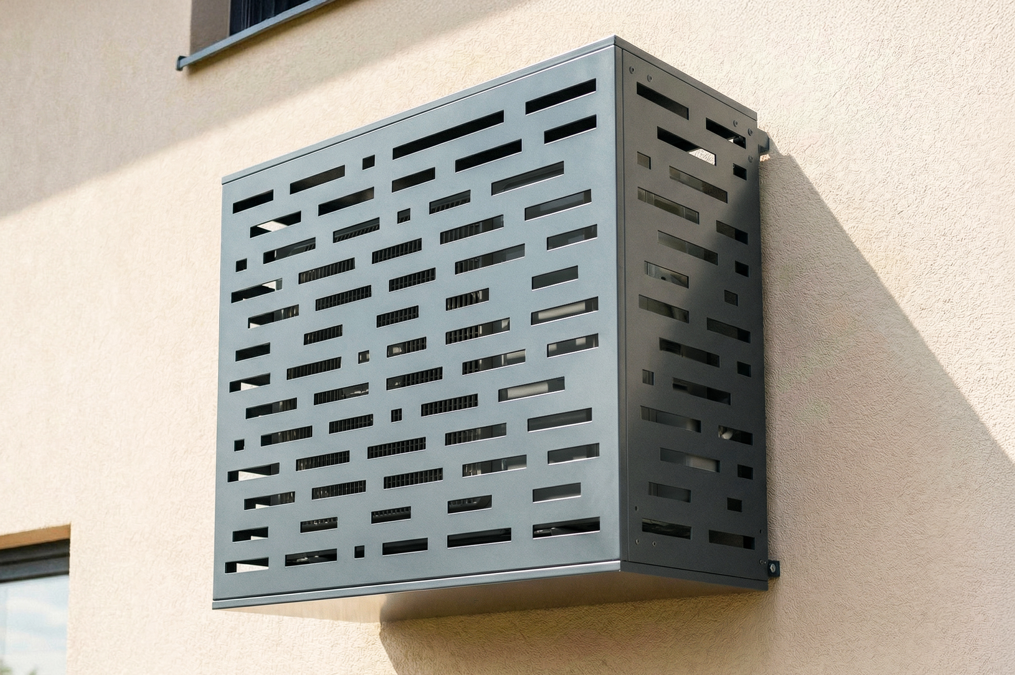 Arlberg Amaro stalen airconditionerhoes met bodemplaat – Maat M main_image