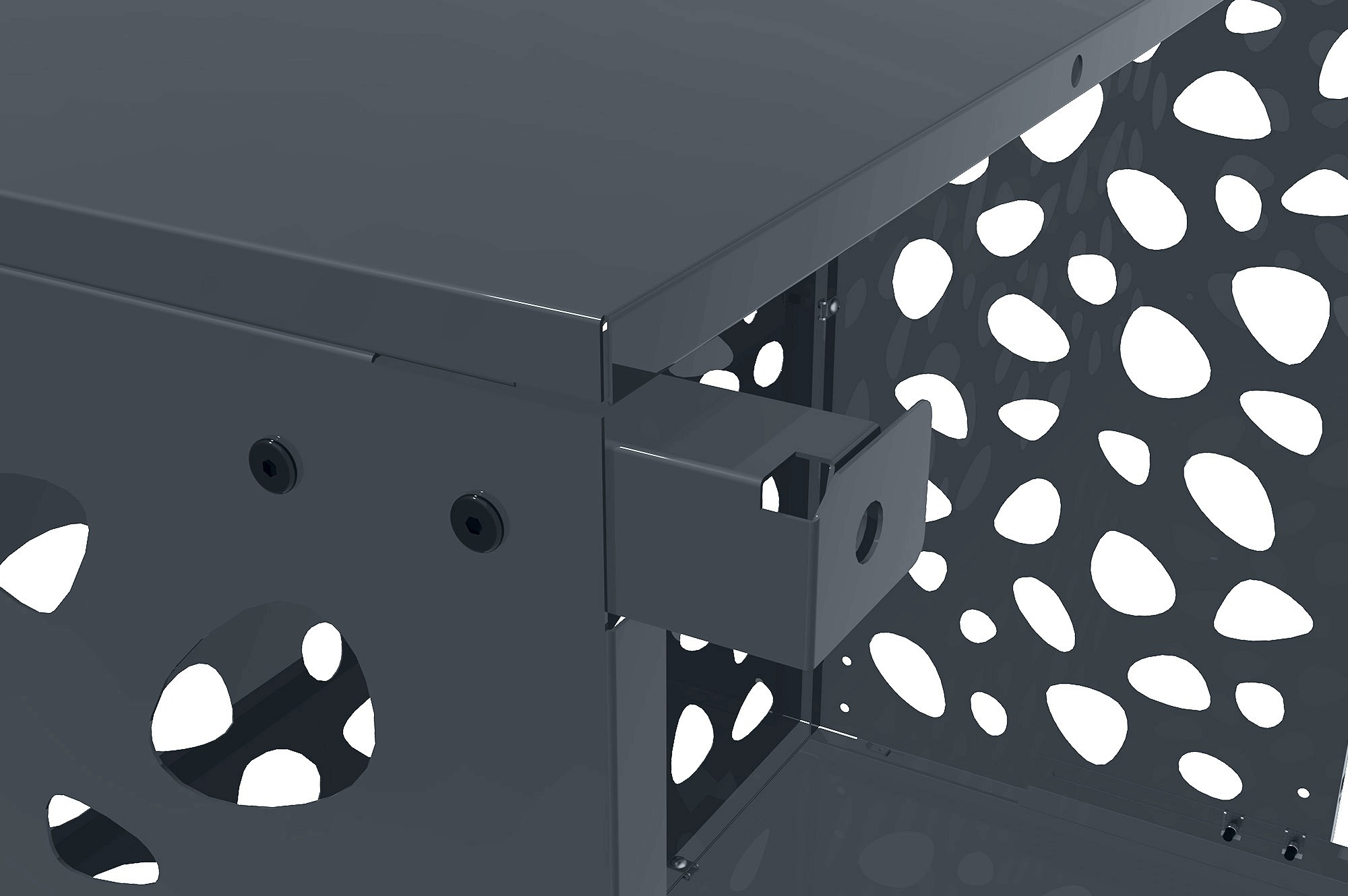 Amaro Sunny stalen airconditionerhoes met bodemplaat – Maat M 9