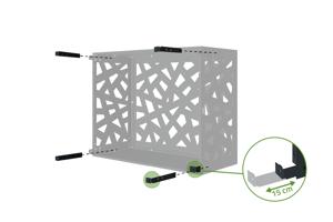 Cache clim & pompe à chaleur Amaro Ruivo avec face inférieure acier – Taille M 8