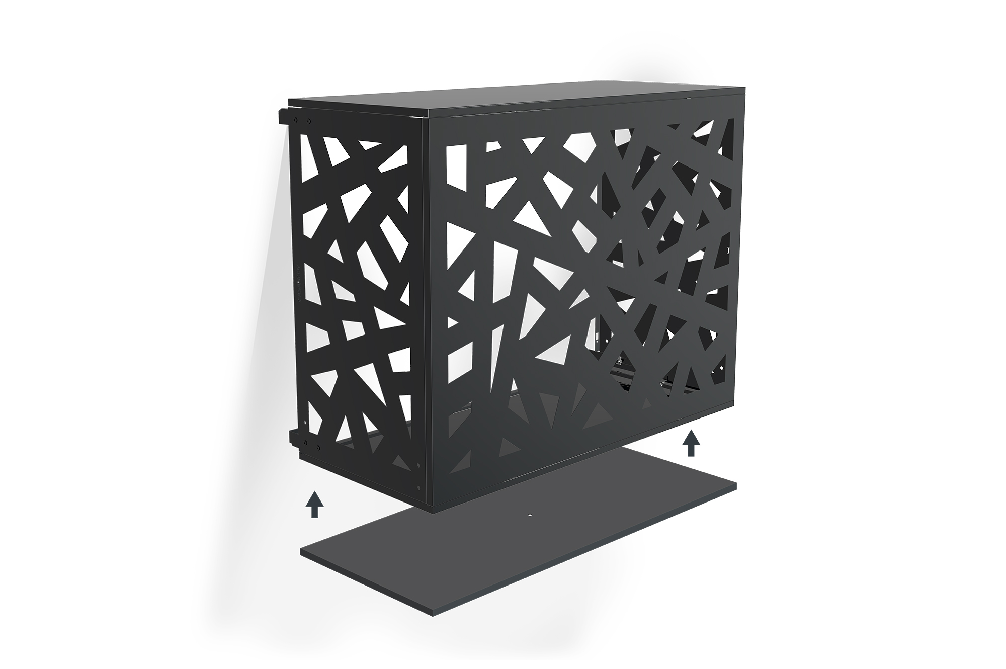 Cache clim & pompe à chaleur Amaro Ruivo avec face inférieure acier – Taille M 2