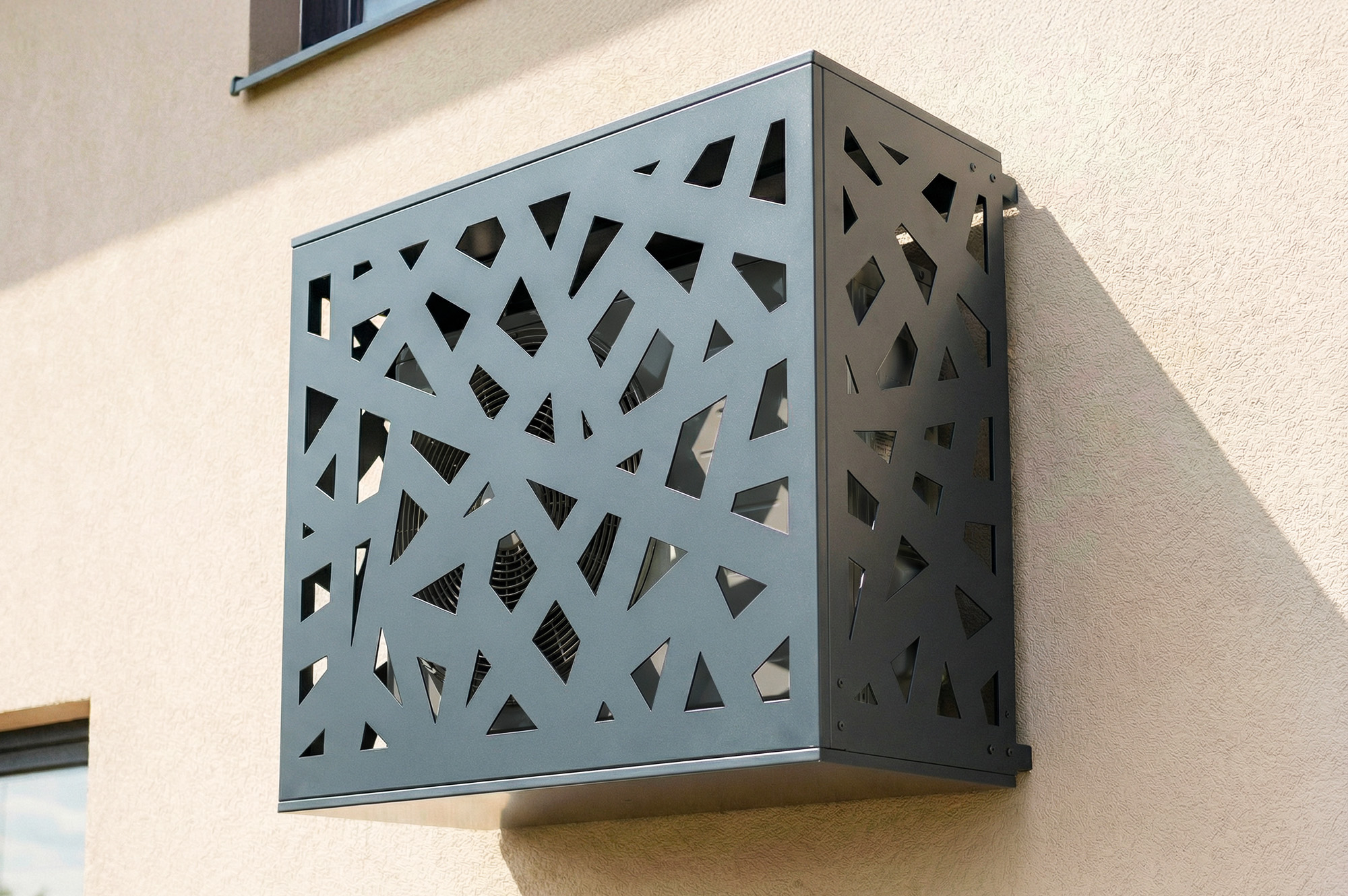 Cache clim & pompe à chaleur Amaro Ruivo avec face inférieure acier – Taille M main_image