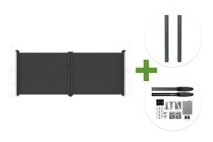 EIGER 3.5m H.140cm grey swing gate + 2 ELDA posts + HIKER B200 motor main_image
