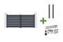Portail battant 3m VOGEL H.140cm gris + 2 poteaux ELDA + motorisation TANKER B250 main_image thumbnail