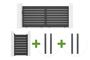 3.5m VOGEL sliding gate, 160cm high + 1m VOGEL pedestrian gate, 160cm high + 4 ELDA posts main_image thumbnail