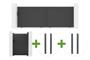 EIGER 4m sliding gate, 140cm high + EIGER 1m pedestrian gate, 140cm high + 4 ELDA posts main_image thumbnail