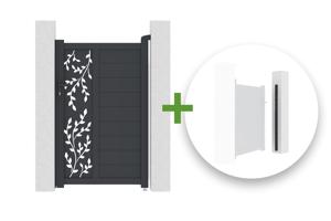Folya poort van 1 meter, 160 cm hoog + set voor omkering van de openingsrichting main_image