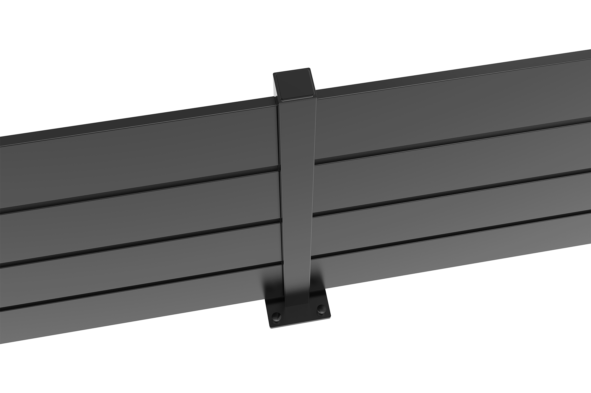 Gard VELINO semi-ajurat din oțel negru, 4m x H.80cm 6