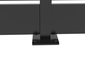 VELINO semi-openwork black steel fence, 4m x H.80cm 8
