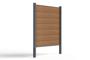 6m STOCKHORN composite fence, 150cm high, teak finish, for in-ground installation 6