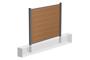 6m STOCKHORN composite fence, 150cm high, teak finish, for in-ground installation 4