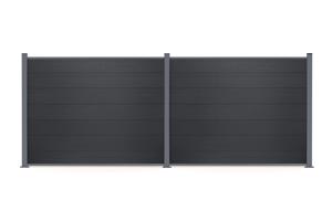 4m STOCKHORN komposithegn H.150cm på grå plade 3