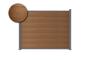 Clôture composite 4m STOCKHORN H.150cm sur platine teck 2